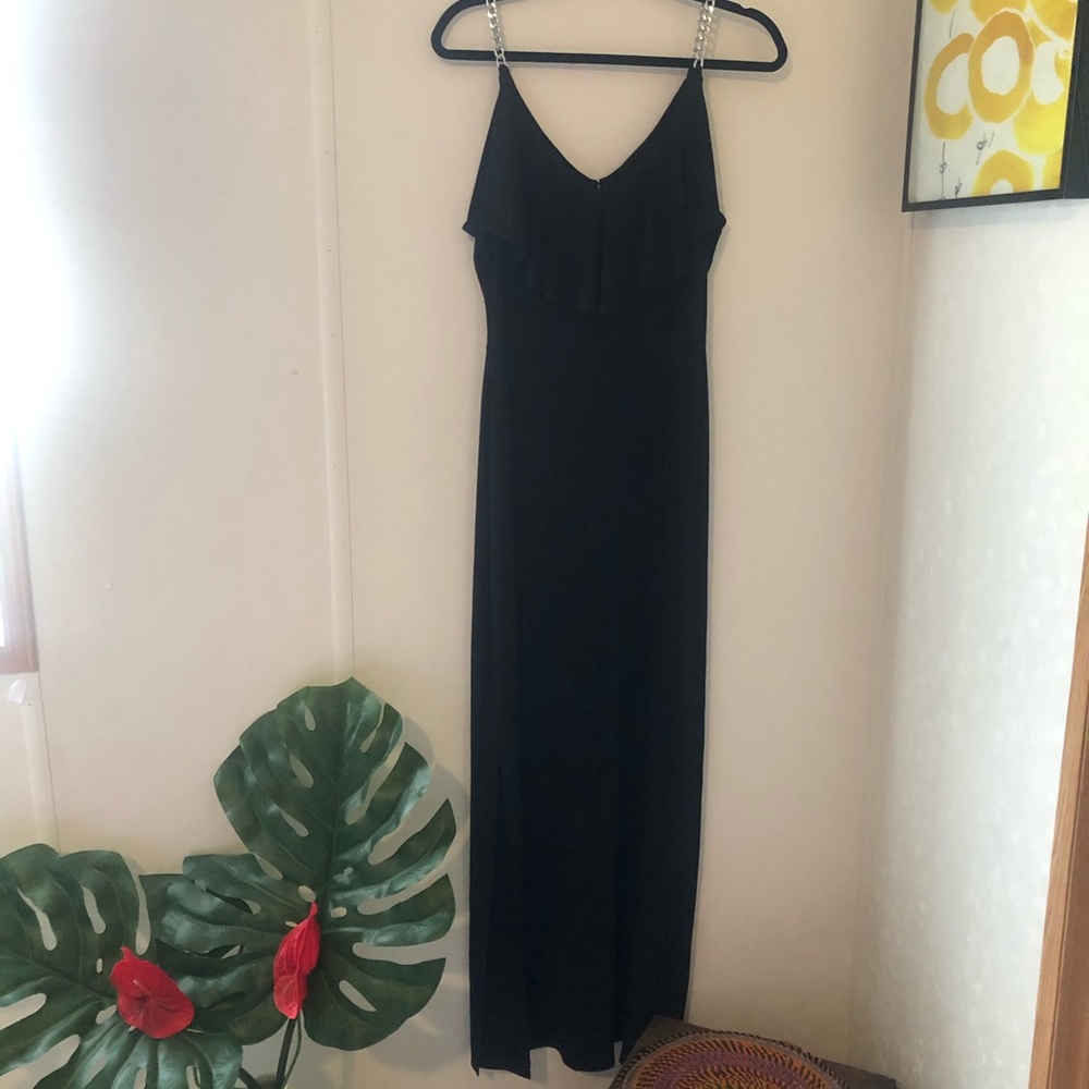 NWT Michael Kors long black dress size small.